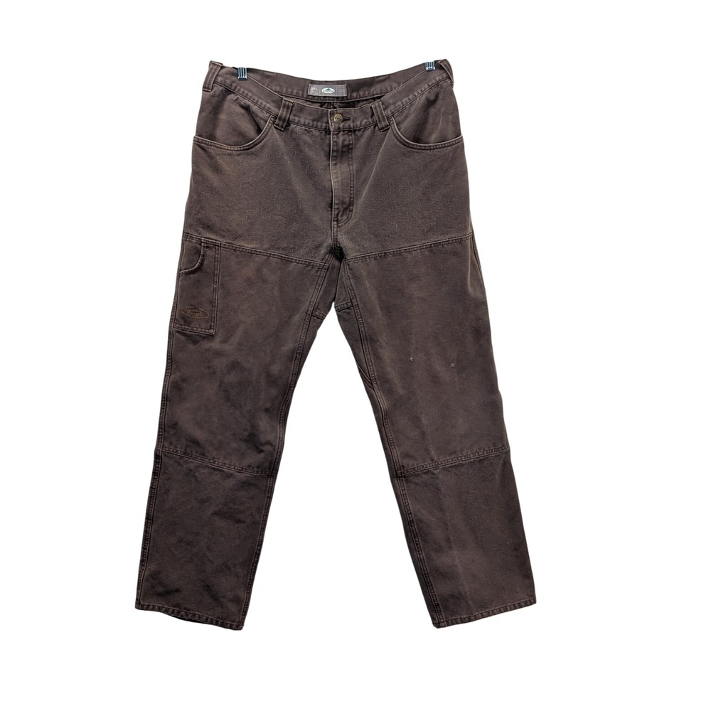 Arborwear Original Tree Climbers Pants Mens 36x30.5 Brown Canvas Double Knee